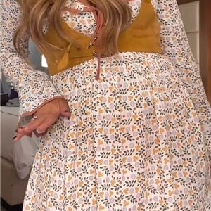 Free People Floral Long Sleeve Dress